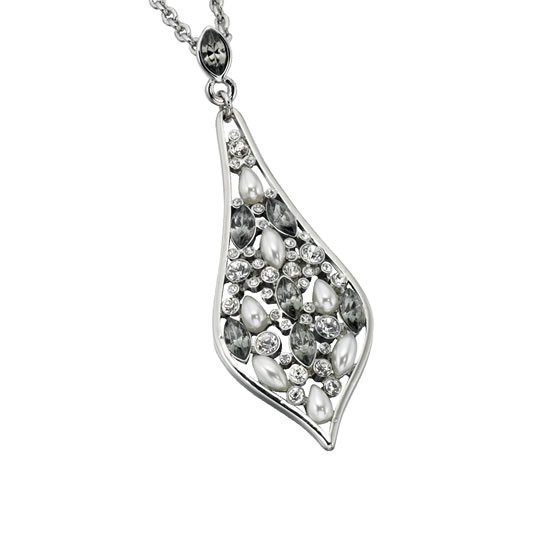 Fiorelli Pointed Teardrop Shape Embellished Necklace